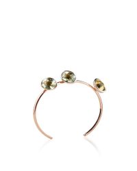 Lito | Green 18K Rose Gold Bracelet With Amethysts | Lyst