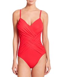 Gottex | Red One-piece Lattice Swimsuit | Lyst