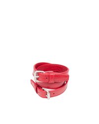 Balenciaga | Red Triple Tour Bracelet for Men | Lyst