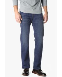 7 For All Mankind - Blue Standard Classic Straight In Western Heritage - Lyst