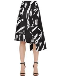 Cameo | Black Night Changes Printed Skirt | Lyst