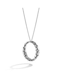 John Hardy | Metallic Large Drop Pendant On Chain Necklace With Lobster Clasp | Lyst