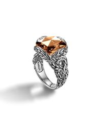 John Hardy | Brown Medium Braided Ring | Lyst