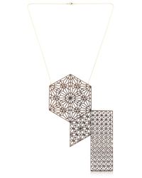 Lotocoho | Metallic Alhambra Combo Pendant Necklace Ii | Lyst