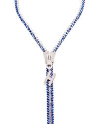 Helen Yarmak International | One Of A Kind Blue Sapphire and Diamond Zipper Necklace | Lyst