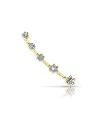 Anne Sisteron - 14kt Yellow Gold Diamond Organic Ear Cuff - Lyst