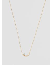Wwake | Metallic Offset Opal Arc Necklace | Lyst
