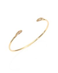 Alexis Bittar Fine | Metallic Multicolor Diamond 18k Yellow Gold Cuff Bracelet | Lyst