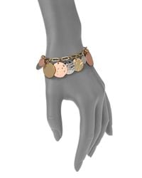 kate spade new york | Metallic Lucky Penny Charm Bracelet | Lyst