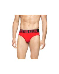 Calvin Klein | Red Intense Power Hip Briefs for Men | Lyst