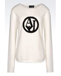 Armani Jeans | White Print T-shirt | Lyst