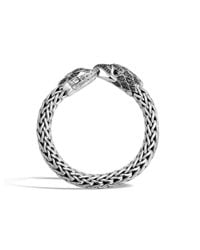 John Hardy | Metallic Legends Eagle Head On Extra Large Flat Chain Bracelet for Men | Lyst