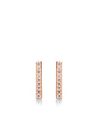 Fallon | Pink Maria Pave Stick Earrings | Lyst