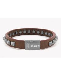 Tateossian - Rt Studs Bracelet In Brown for Men - Lyst