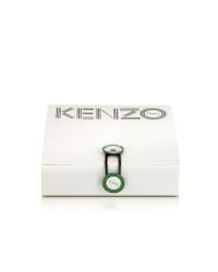 KENZO - Metallic Gold Plated And Black Lacquer Tiger Head Necklace - Lyst