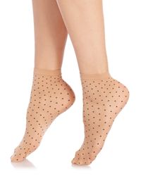 Wolford | Beige Daria Socks | Lyst