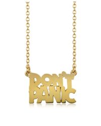 Marc By Marc Jacobs - Metallic Don't Panic Golden Necklace - Lyst