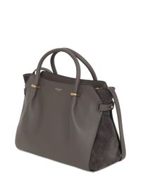 Nina Ricci | Gray Medium Marché Leather & Suede Bag | Lyst