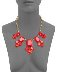 kate spade new york | Red Swirl Around Necklace | Lyst