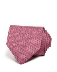 Ferragamo | Pink Signature Gancini Classic Tie for Men | Lyst