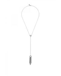 Rebecca Minkoff | Metallic Fringe Y Necklace | Lyst