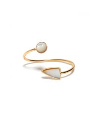 Lizzie Fortunato | White Atlas Cuff In Pearl | Lyst