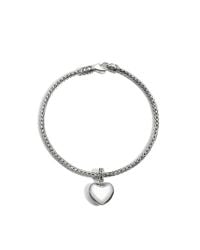 John Hardy | Metallic Classic Chain Heart Charm Bracelet | Lyst