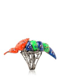 Vernissage Jewellery | Multicolor Fire Fly Articulate Ring for Men | Lyst