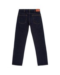 Paul Smith | Blue Men's Standard-fit Red-cast Flat Vintage Indigo Jeans for Men | Lyst