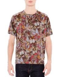 Valentino | Green Butterfly Print T-Shirt for Men | Lyst