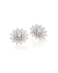Adriana Orsini | Metallic Fireworks Faux Pearl & Pavé Starburst Earrings/silvertone | Lyst