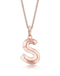 Monica Vinader | Metallic Alphabet Pendant S | Lyst