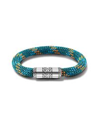 John Hardy | Station Bracelet On Green Sailing Cord for Men | Lyst