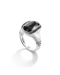 John Hardy | Black Small Octagon Ring | Lyst