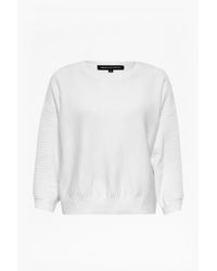 French Connection | White Springtime Ribbed Jumper | Lyst