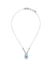 CZ by Kenneth Jay Lane | Blue Cubic Zirconia Teardrop Necklace | Lyst