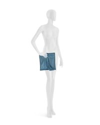 Jil Sander - Blue Dark Turquoise Lullabby Tassel Clutch - Lyst
