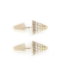 Eddie Borgo | Metallic Pavé Cone Stud Earrings | Lyst
