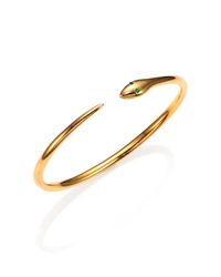Iam By Ileana Makri | Metallic Tsavorite Tiger Snake Bangle Bracelet | Lyst