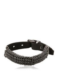 Emanuele Bicocchi | Black Bejeweled Bracelet for Men | Lyst