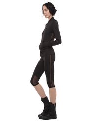 Norma Kamali | Black Zip Jacket With Mesh Back | Lyst