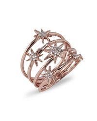 Anne Sisteron - Metallic 14kt Rose Gold Diamond Fireworks Ring - Lyst