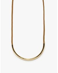 Maslo Jewelry | Metallic Gold Standard Necklace | Lyst