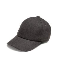 Paul Smith | Gray Wool Baseball Cap for Men | Lyst