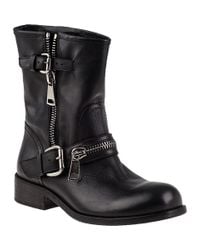 275 Central | 1887 Biker Boot Black Leather | Lyst