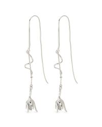 Eddie Borgo | Metallic Crystal Pavé Rose Bud Drop Earrings | Lyst