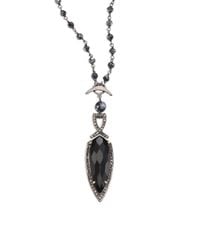 Chan Luu | Metallic Black Onyx, Mystic Black Spinel, White Sapphire & Sterling Silver Pendant Necklace | Lyst