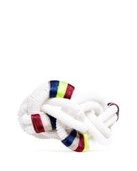 J.Crew White Beaded Rope Knot Bracelet