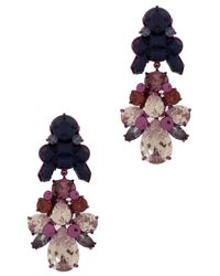 EK Thongprasert | Pink 2 Tier Drop Multi Jewel Earng | Lyst