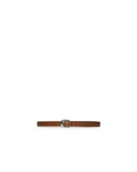 Pink Pony | Black Lauren Lanesborough Reversible Croc-embossed Belt | Lyst